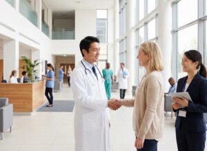 Doctor and Patient in the hospital