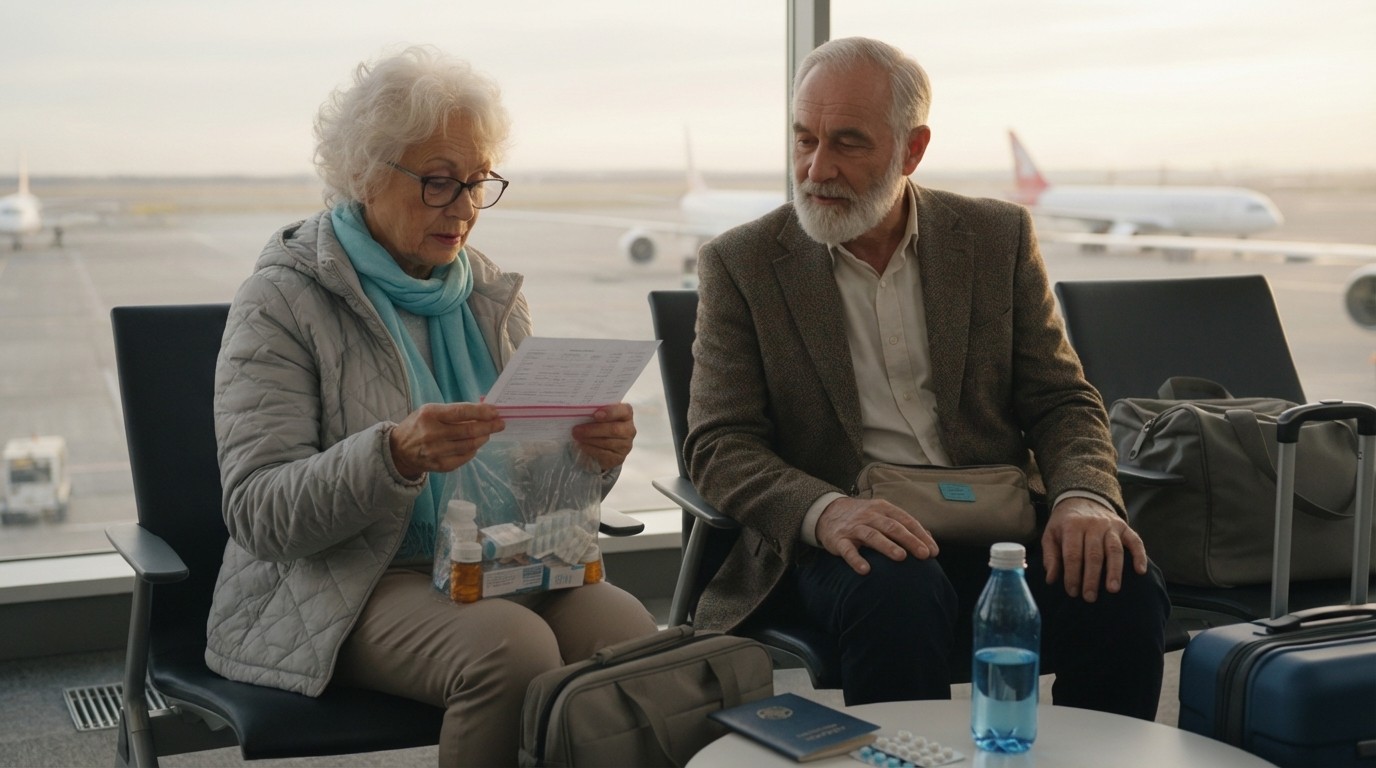 Elderly-travellers-with-prescriptionsjpg - Medical Translation and Healthcare Support Services
