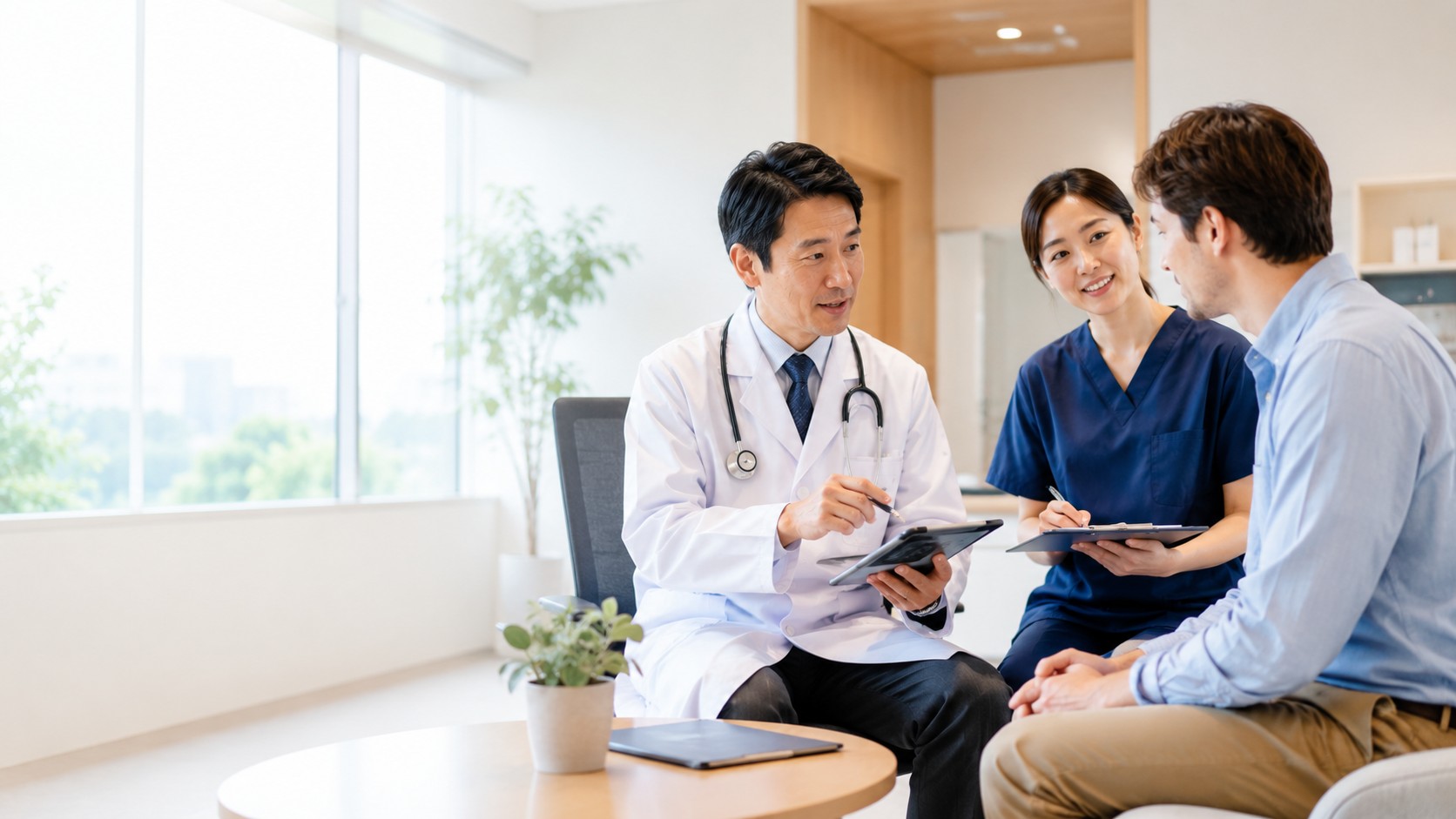 Medical translator preparing prescription translations for travellers visiting Japan