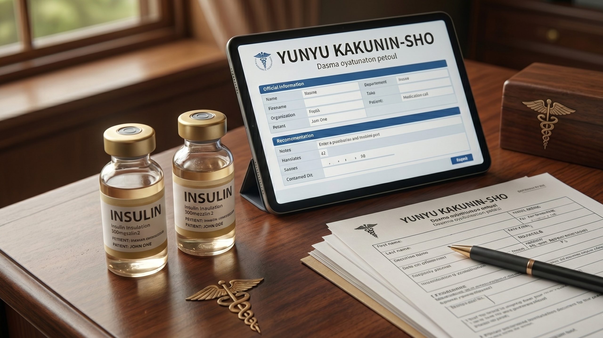 Yunyu Kakunin-sho medication import application documents for Japan