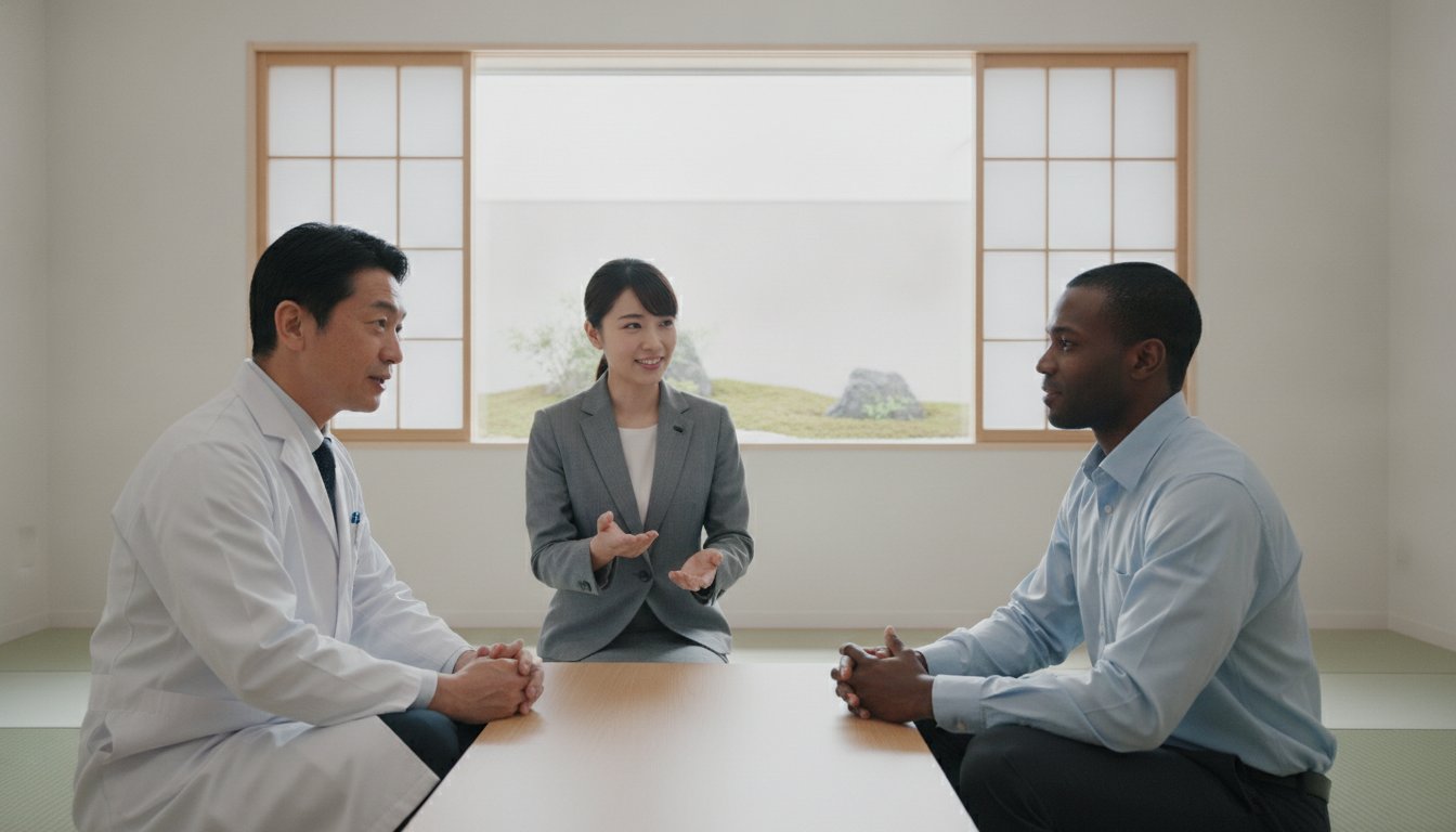 English Speaking Medical Interpreter Japan A 2026 Guide for International Patients - Hero Image – Medical Translation and Healthcare Support Services English Speaking Medical Interpreter Japan: A 2026 Guide for International Patients