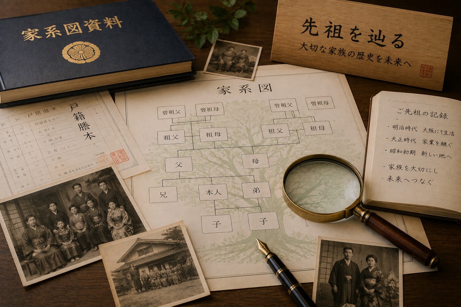 Genealogy research materials and records